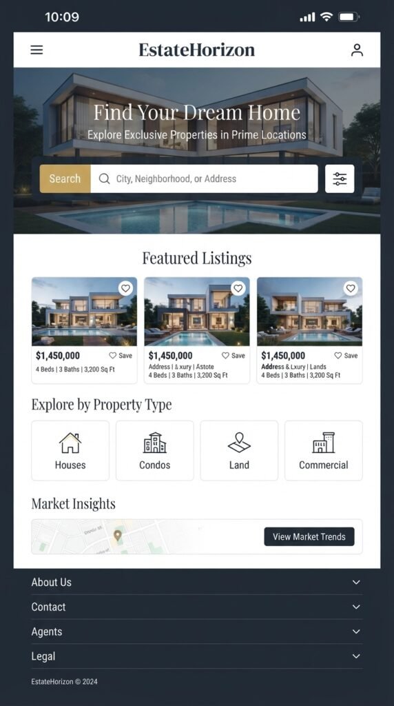 real estate website home page 202607270039